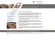 Tablet Screenshot of a1maintenance.com
